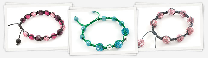 Shamballa beads bracelets